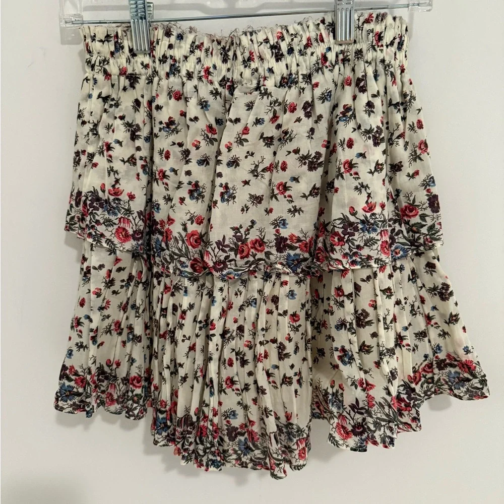 LoveShackFancy Ruffle Mini Skirt - Picture 4 of 5